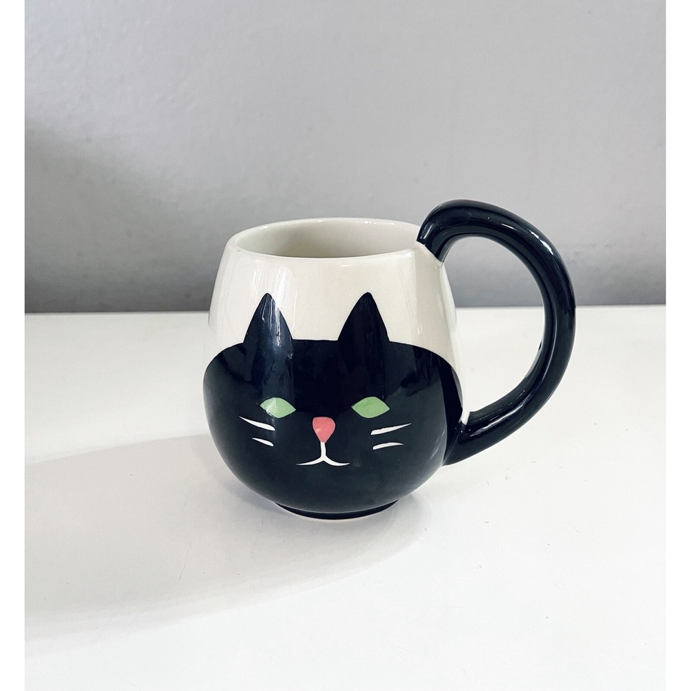 Black Kitty‎ Cat Concombre Coffee Tea Mug